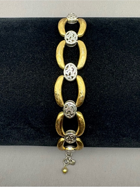 Brighton Jewelry - Brighton Two-Tone Gold and Silver Link Bracelet - Women's Jewelry